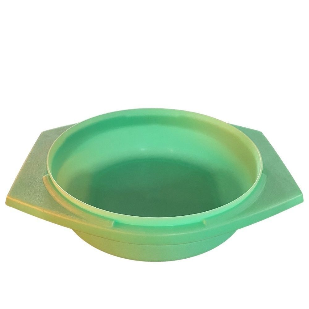 Vintage Tupperware Green Bowl with Handles